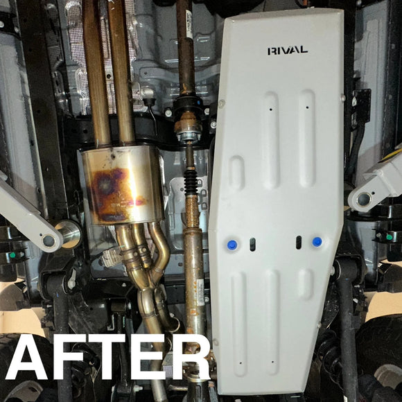 RIVAL Aluminum Gas Tank Skid Plate 2024-2025 Ford Ranger Raptor