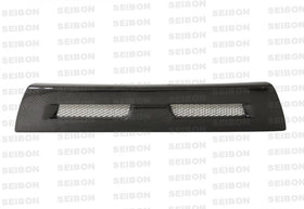 Seibon 08-12 Mitsubishi Lancer Evo X Shaved Emblem Carbon Fiber Front Grill does not fit MR model