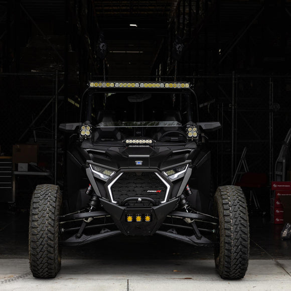 S8 10" Light Bar Hood Mount Kit - Polaris 2025 RZR Pro-R; Pro-S; Pro-XP