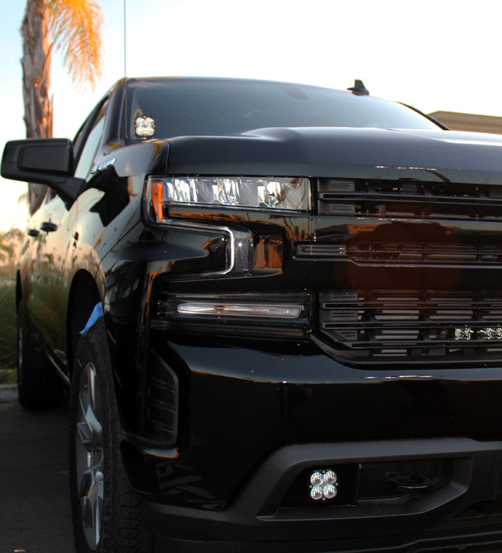 Baja Designs 2019+ Chevy Silverado 1500/2500/2500 HD SAE Amber Fog Pocket Kit - 0