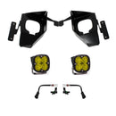 Baja Designs 16-18 Silverado Squadron Sport Fog Pocket Kit W/C - Amber-1
