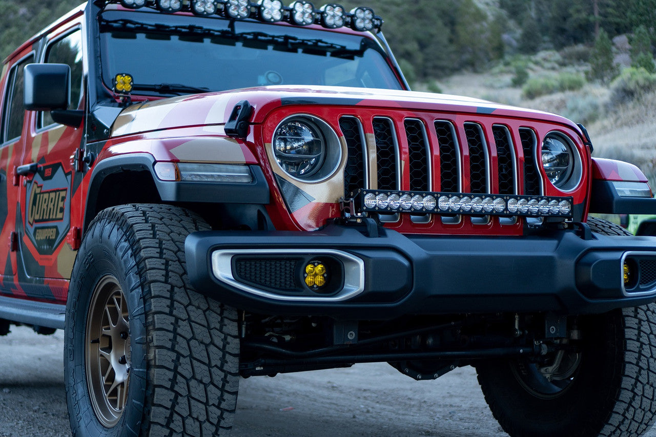 Baja Designs 2018+ Jeep Wrangler JL/JT OnX6+ 30in Bumper LED Light Bar Kit w/ Upfitter - 0