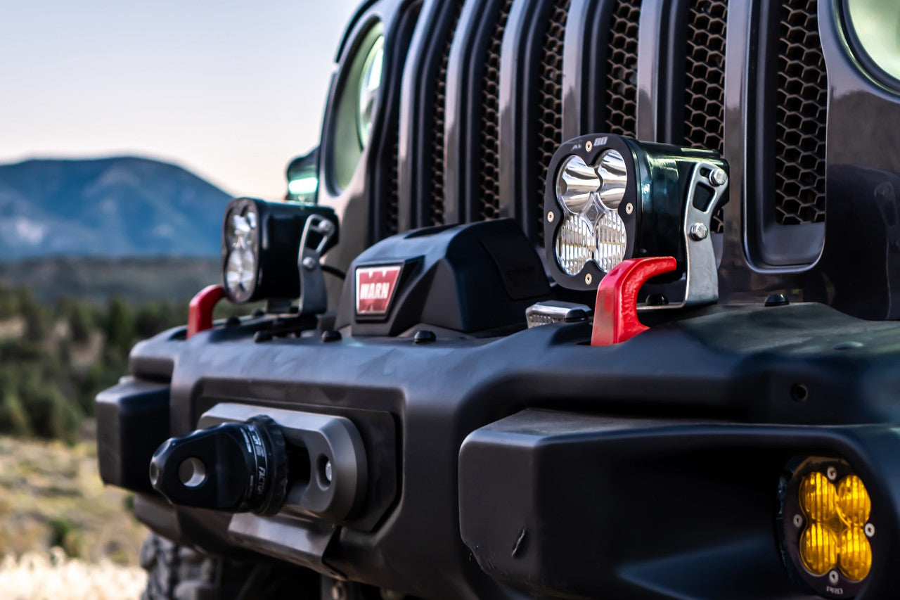 Baja Designs Jeep JL/JT Rubicon Steel Bumper LED Light Kit XL 80 w/Upfitter - 0