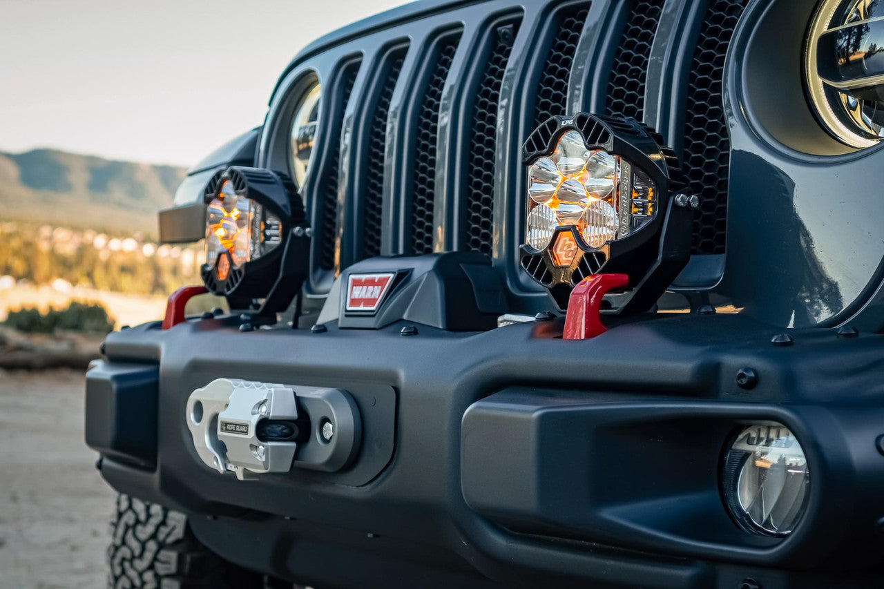 Baja Designs Jeep JL/JT Rubicon Steel Bumper LED Light Kit LP4 - 0