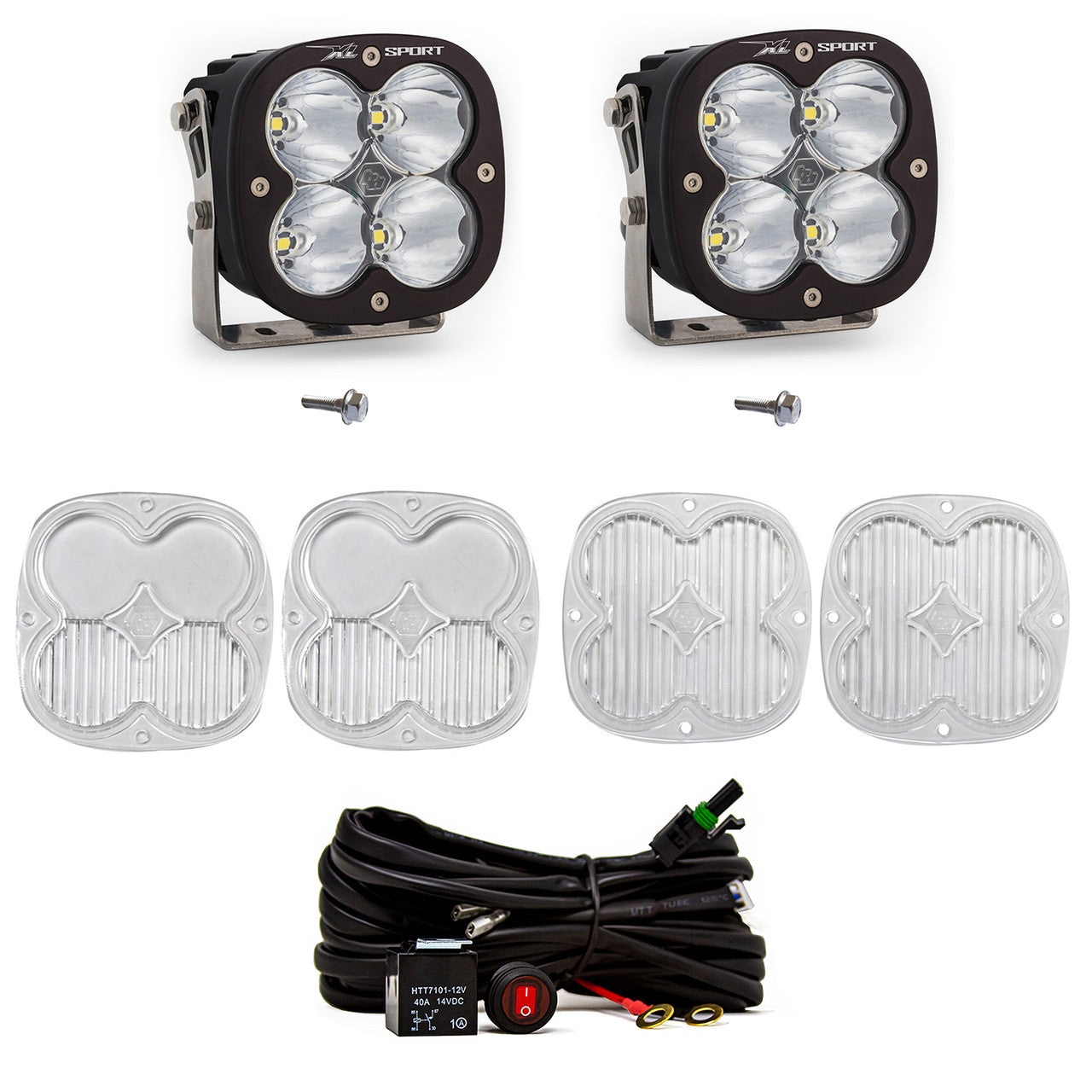 Baja Designs 2021+ Ford Bronco A Piller Light Kit XL Sport Spot w/Upfitter