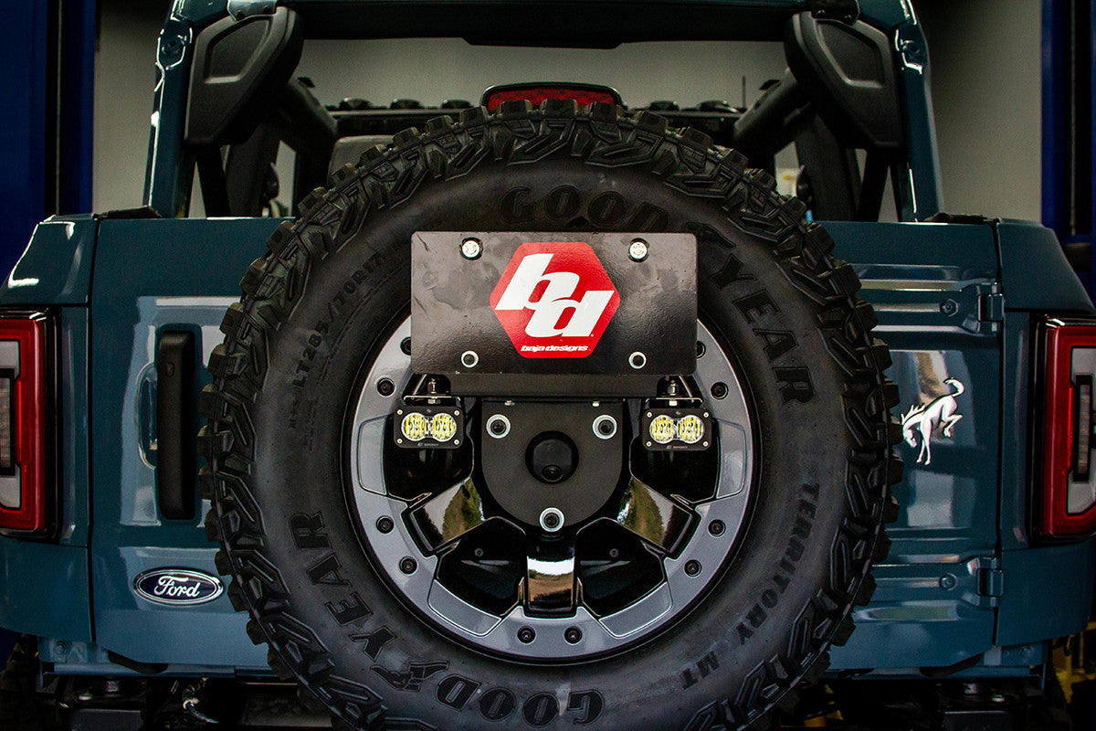 Baja Designs 2021+ Ford Bronco Dual S2 Sport W/C Reverse Kit w/Lic Plate - 0