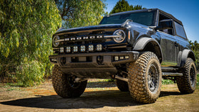 Baja Designs 2021+ Ford Bronco 6 XL Linkable Light Bar Kit Plastic Bumper Mount w/Upfitter - 0