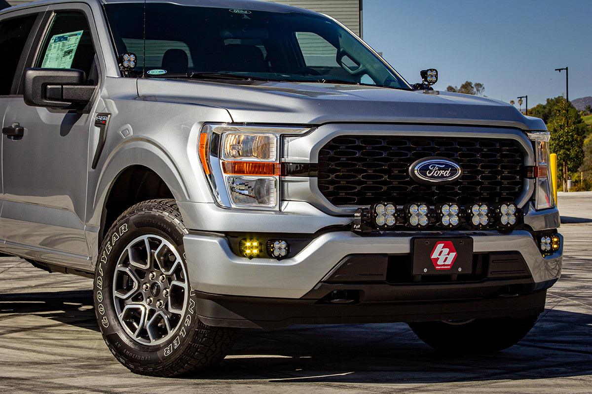 Baja Designs 2021+ Ford F-150 Pro Series Fog Pocket Kit - Clear - 0