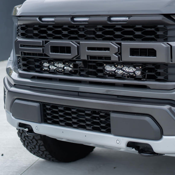 Baja Designs 2021+ Ford Raptor OnX6 Behind Grill Kit -10in. Amber D/C