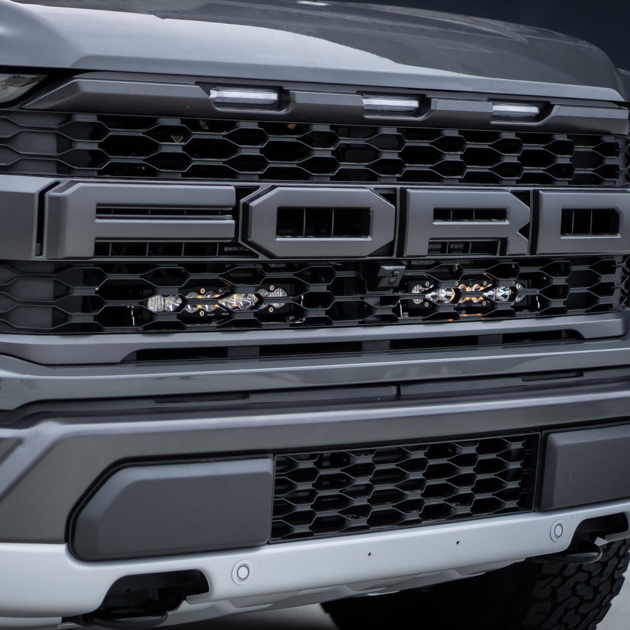 Baja Designs 2021+ Ford Raptor S8 Behind Grill Kit -10in. Clear D/C - 0