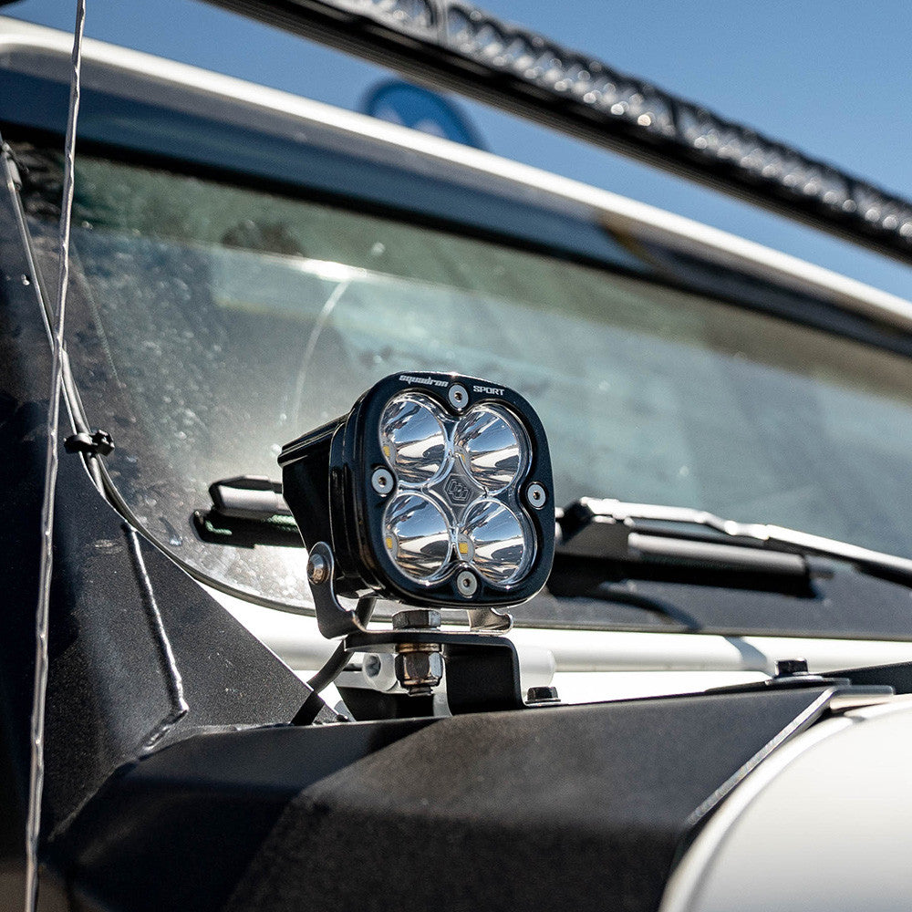 Baja Designs Squadron Sport Wide Cornering Pair LED Light Pods - Clear - 0