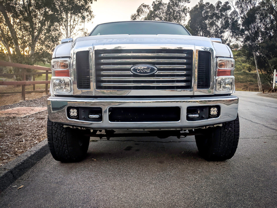 Baja Designs 1999-2010 Ford Super Duty Fog Pocket Kit SAE Amber - 0