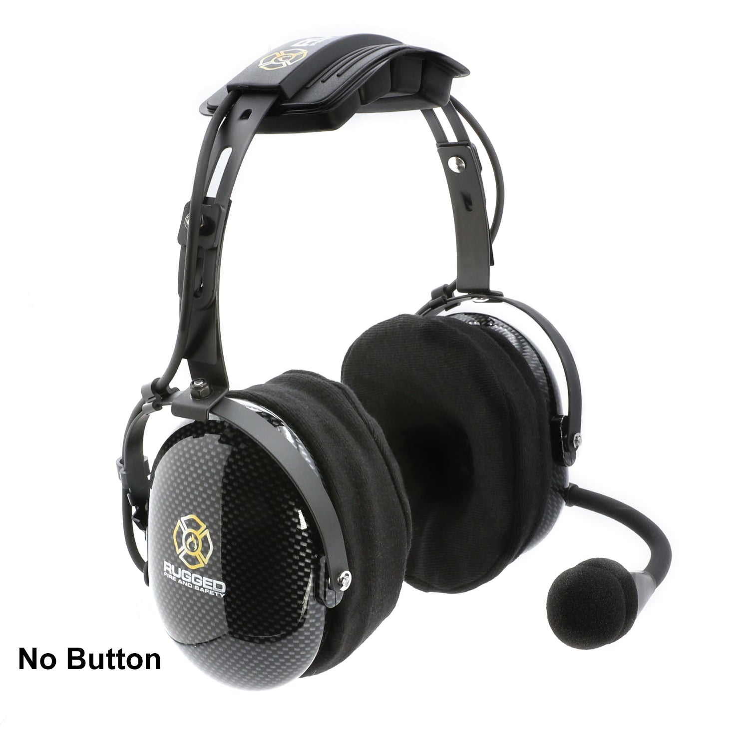 Rugged Radios FHS Over-The-Head Fire Safety Industrial Headset No Buttons / No Cable