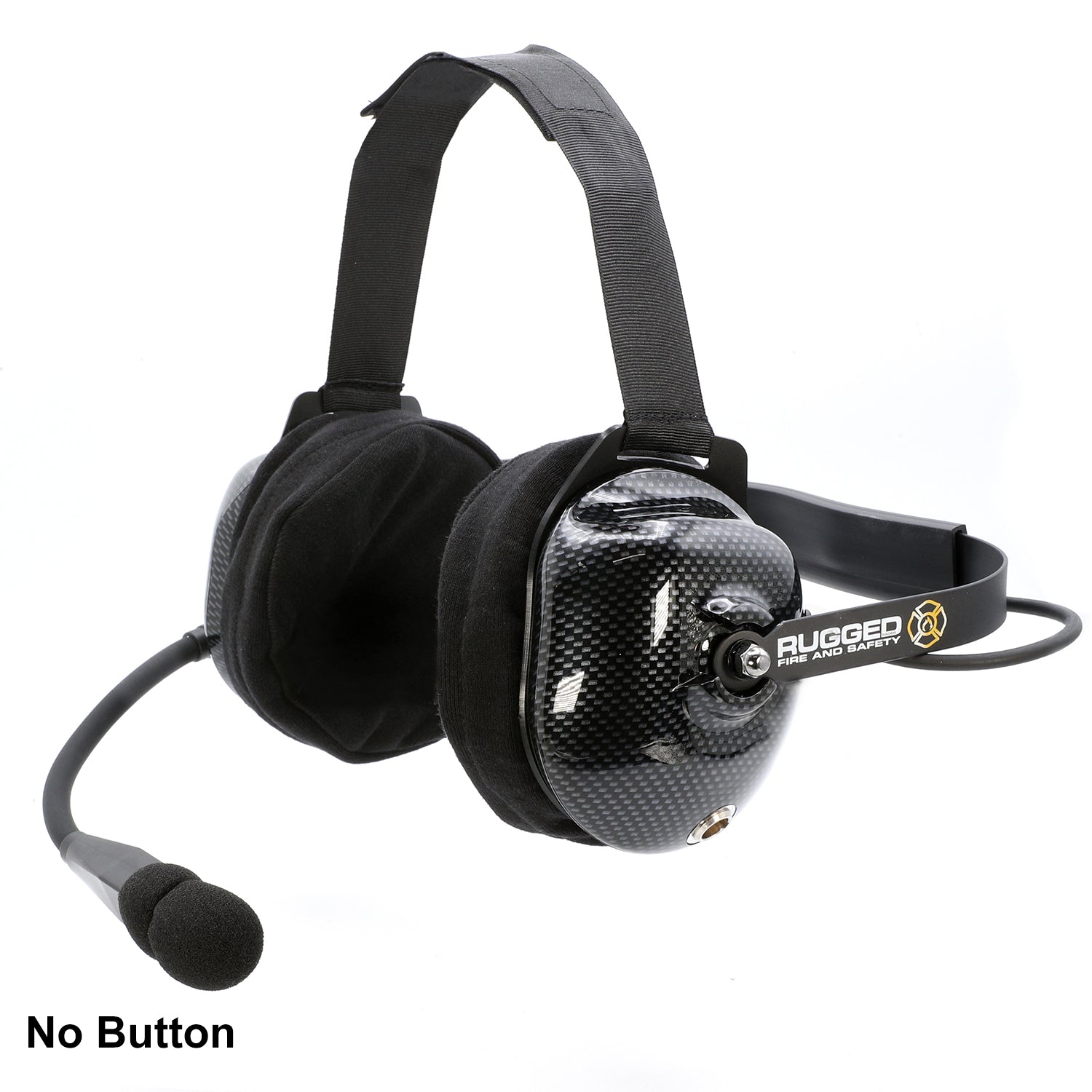Rugged Radios FHS Behind-The-Head Fire Safety Industrial Headset No Buttons / No Cable