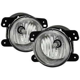 Spyder Dodge Magnum 05-08/Journey 09-10 Jeep Wrangler 07-09 OEM Fog Lights W/Switch Clear FL-DM05-C