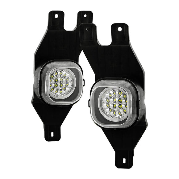Spyder Ford F250/F350 99-04/Ford Excursion 00-05 LED Fog Lights w/Switch Clear FL-LED-FF25001-C