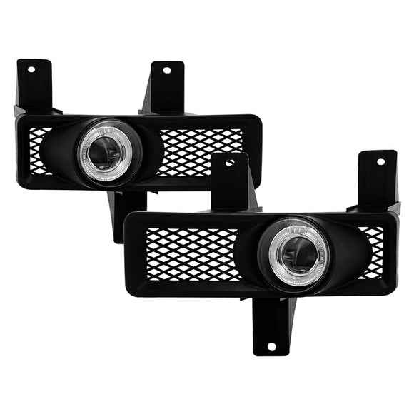 Spyder Ford F150 97-98/F250 LD 97-98 Halo Projector Fog Lights w/swch Clear FL-P-FF15097-HL