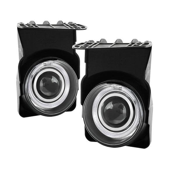 Spyder GMC Sierra 1500 03-06/Sierra 1500HD 03-06 Halo Projector Fog Lights w/swch Clear FL-P-GS03-HL