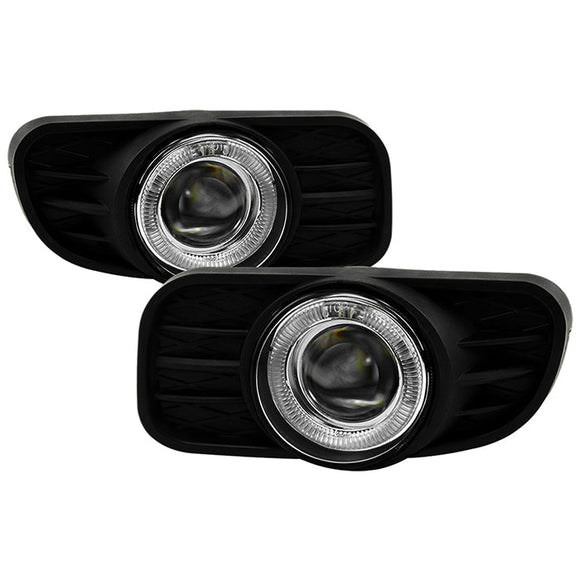 Spyder Jeep Grand Cherokee 99-04 Halo Projector Fog Lights w/Switch Clear FL-P-JGC99-HL