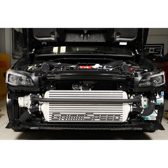 Grimmspeed Front Mount Intercooler Kit Black Piping For Subaru 15-21 STI - 0