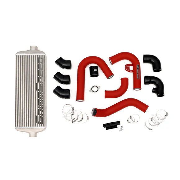 Grimmspeed Front Mount Intercooler Kit Inc. Red Piping For Subaru 15-21 WRX