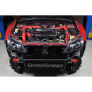 Grimmspeed Front Mount Intercooler Kit Black Coated Red Piping For Subaru 08-14 STI-2