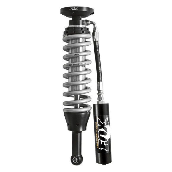 Fox 05+ Tacoma w/UCA 2.5 Factory Series 4.94in. Remote Res. Coilover Set / Mid-Travel - Black/Zinc