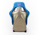 NRG FRP Bucket Seat ULTRA Edition - Large (Blue Alcantara/Gold Glitter Back)-4