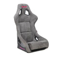 NRG FRP Bucket Seat PRISMA Edition W/ Pearlized Back Gun Metal Alcantara - Large-1