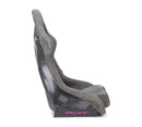 NRG FRP Bucket Seat PRISMA Edition W/ Pearlized Back Gun Metal Alcantara - Large-2