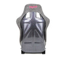 NRG FRP Bucket Seat PRISMA Edition W/ Pearlized Back Gun Metal Alcantara - Large-4