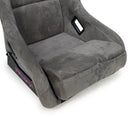 NRG FRP Bucket Seat PRISMA Edition W/ Pearlized Back Gun Metal Alcantara - Large-5