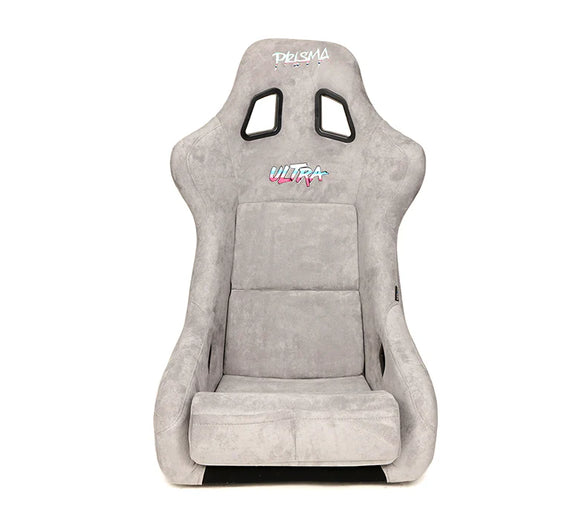 NRG FRP Bucket Seat ULTRA Edition - Medium (Grey Alcantara/Grey Pearlized Back)