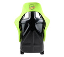 NRG FRP Bucket Seat PRISMA Edition - Large (Neon Green Alcantara/  Pearlized Back)-4