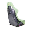 NRG FRP Bucket Seat PRISMA Edition W/ Pearlized Back Olive Alcantara - Large-3