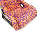 FRP Bucket Seat PRISMA- SAVAGE Edition w/ White Pearlized Back Wild Thronberry Leopard Print- Large-6