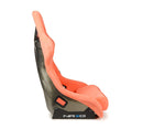 NRG FRP Bucket Seat ULTRA Edition W/ Grey Pearlized Back / Peach Microfiber Material - Large-2