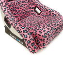 NRG FRP Bucket Seat PRISMA SAVAGE Edition White Pearlized Back Pink Panther Leopard Print - Large-4