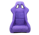 NRG FRP Bucket Seat PRISMA Edition W/ pearlized Back Purple Alcantara - Large-2