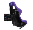 NRG FRP Bucket Seat PRISMA Edition W/ pearlized Back Purple Alcantara - Large-4