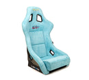 NRG FRP Bucket Seat ULTRA Edition W/ Grey Pearlized Back / Teal Microfiber Material - Large-1