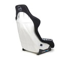NRG FRP Bucket Seat Vegan Suede w/ Black & White Yaba Print - Large-2