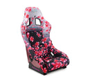 NRG FRP Bucket Seat PRISMA Japanese Cherry Blossom Edition W/ Pink Pearlized Back - Medium-1