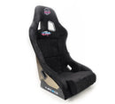 NRG FRP Bucket Seat PRISMA Edition w/ Pearlized Back Black Alcantara Ultra Embroidery - X Large-1