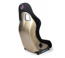 NRG FRP Bucket Seat ULTRA Edition - Medium (Black Alcantara/Gold Glitter Back)-3