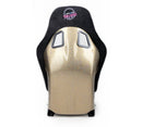 NRG FRP Bucket Seat ULTRA Edition - Medium (Black Alcantara/Gold Glitter Back)-4