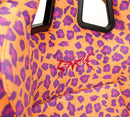 NRG FRP Bucket Seat PRISMA SAVAGE Edition White Pearlized Back Wild Thornberry Leopard Print - Med-6
