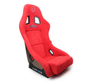 NRG FRP Bucket Seat ULTRA Edition - Medium (Red Alcantara/Pearlized Back)-1