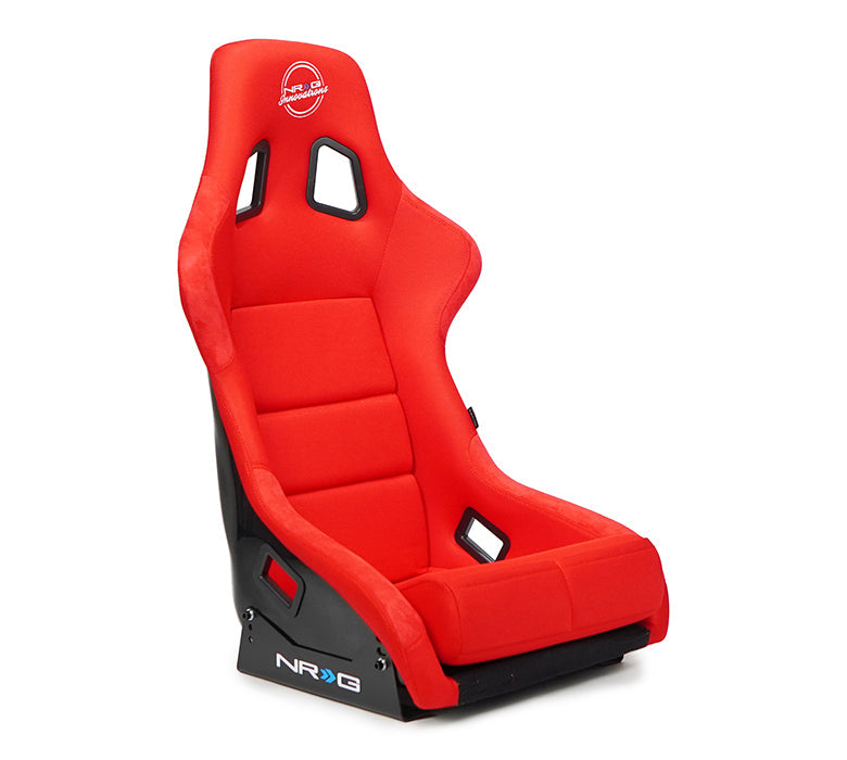 NRG FRP Fiber Glass Bucket Seat (Red) - XLarge