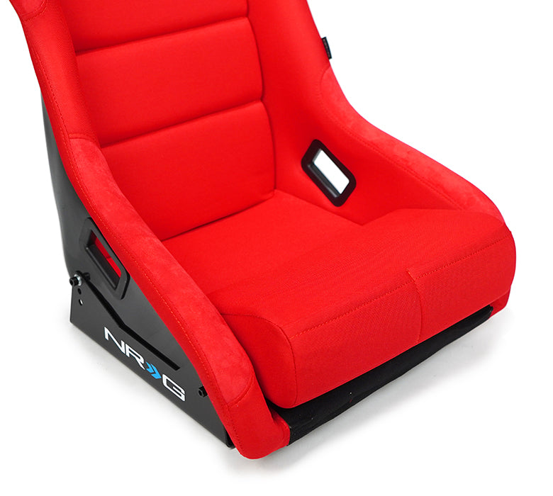 NRG FRP Fiber Glass Bucket Seat (Red) - XLarge
